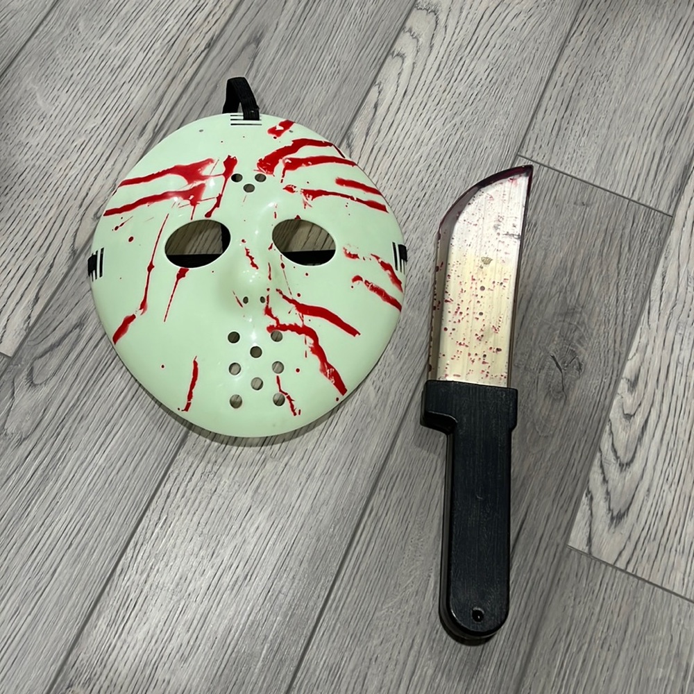 Jason mask and prop